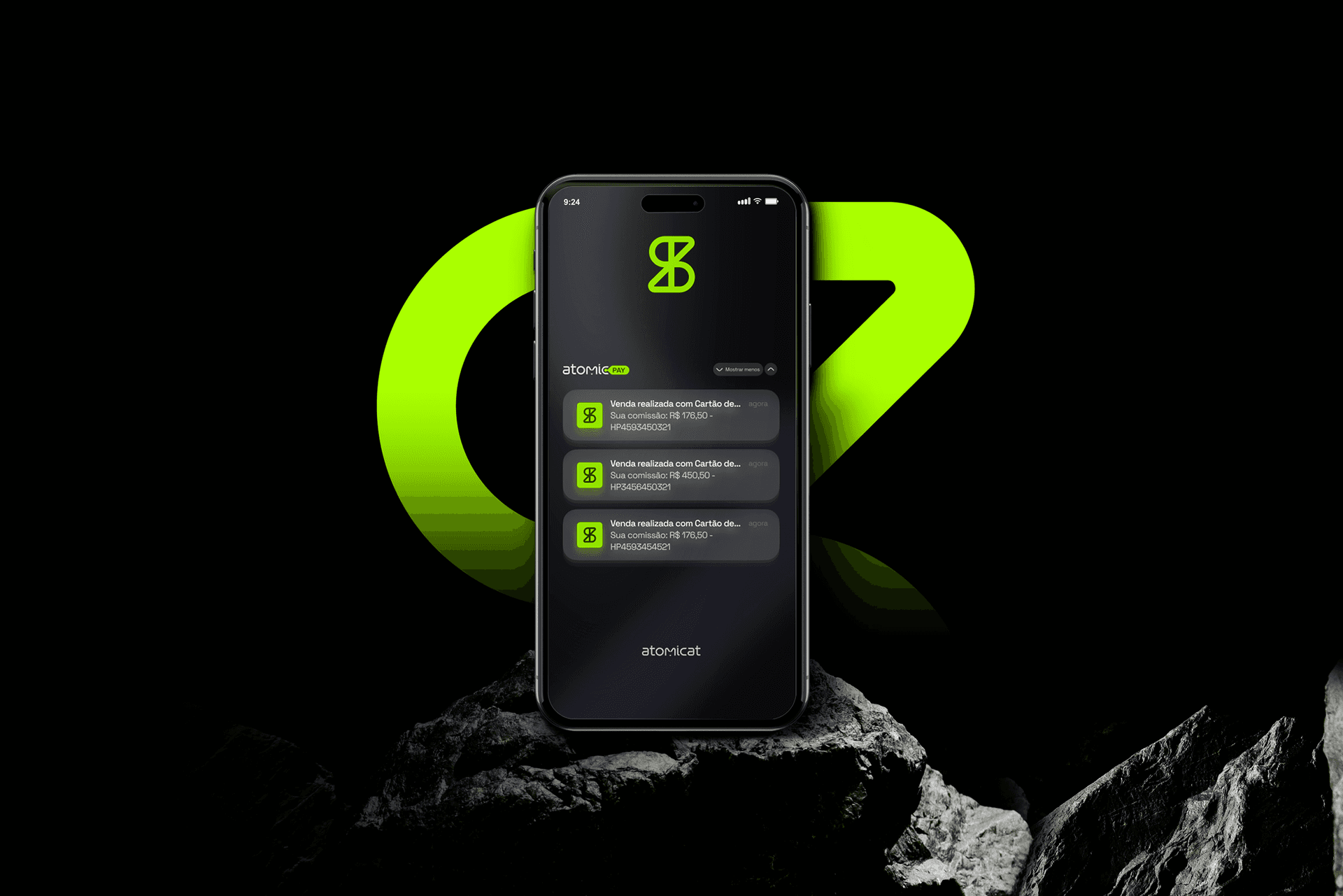 Checkout AtomicPay no iPhone