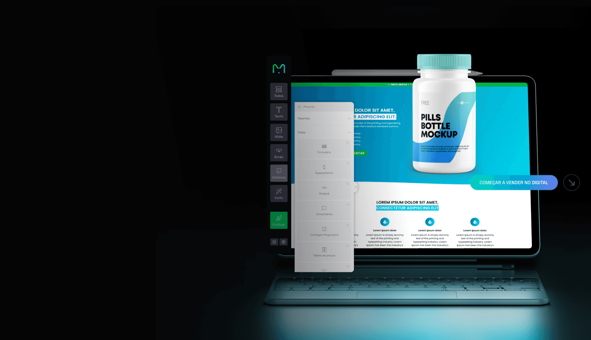 AtomicQuiz interactive quiz builder hero background