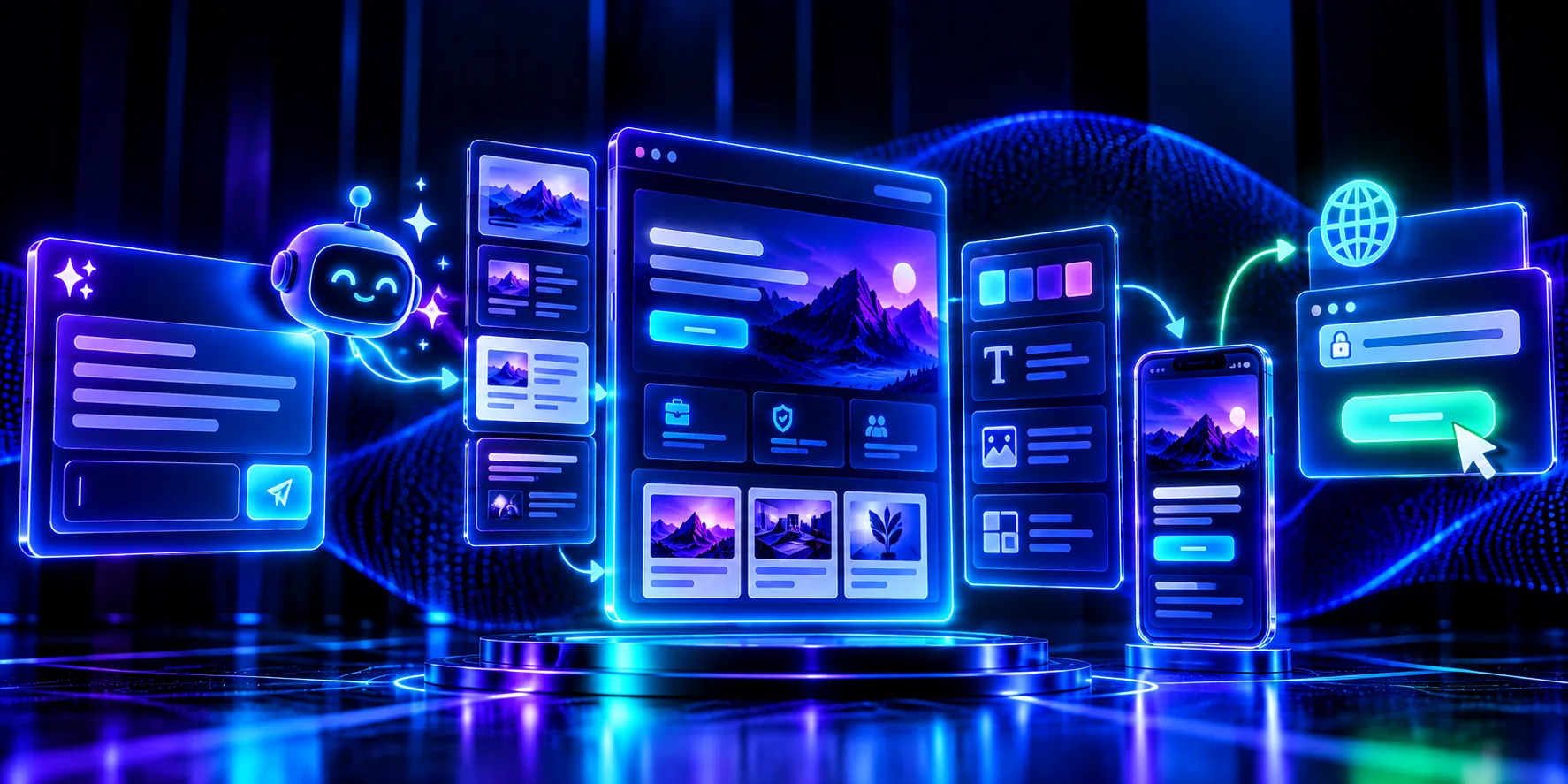 Business website draft generated with an AI builder