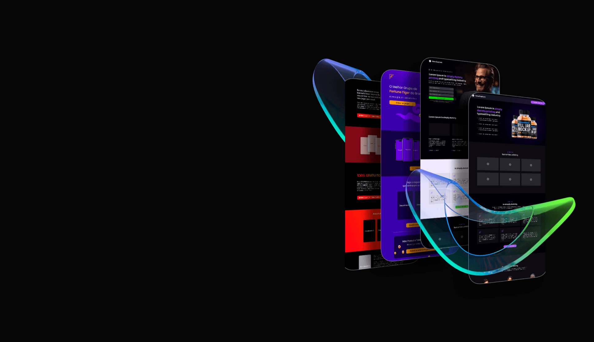 Atomicat landing page builder hero background with high-converting sales page designs