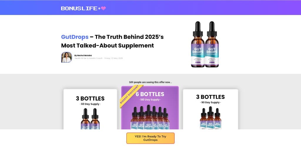 GutDrops template preview