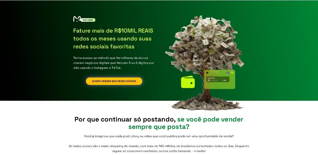 Venda social template preview